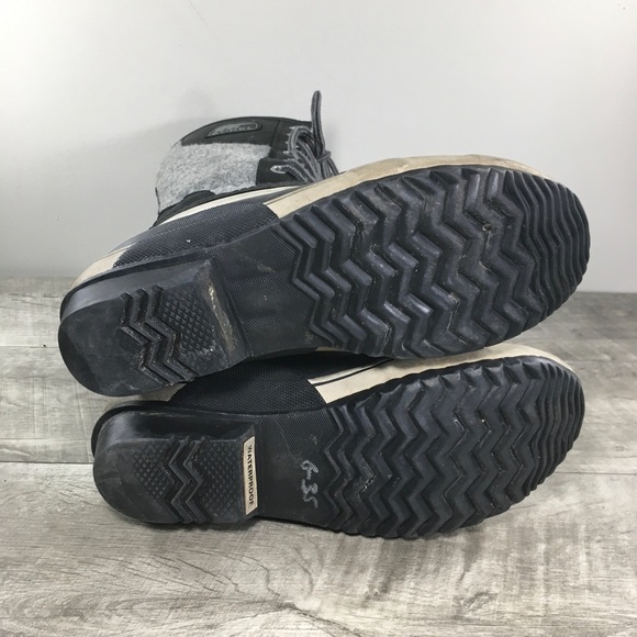 Sorel NL1619 Sorelli Waterproof Rain Leather Gray Lace Up Womens Boots Size 7 - Picture 8 of 11